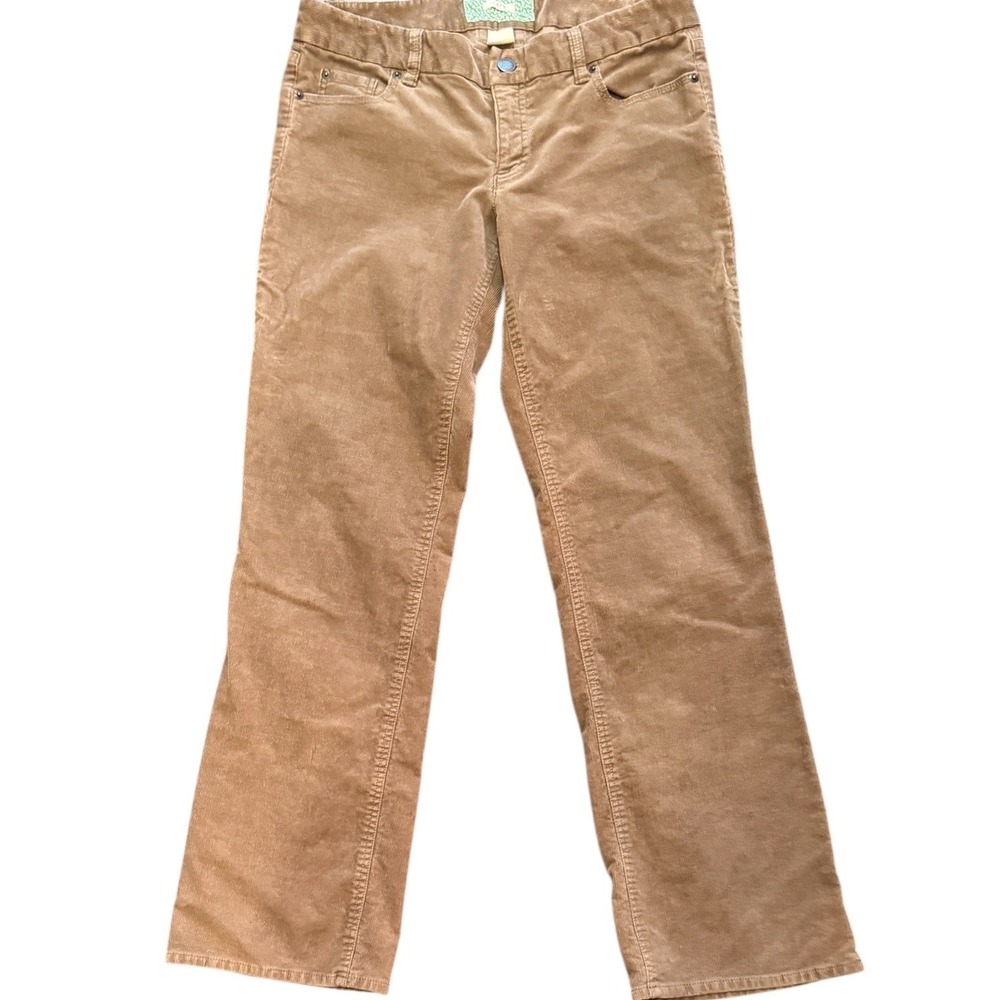 J.Crew Womens Tan Corduroy Bootcut Pants Size 8S Brown Stretch Casual Low Rise
